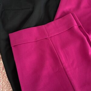 Talbots Fuchsia and Black pants